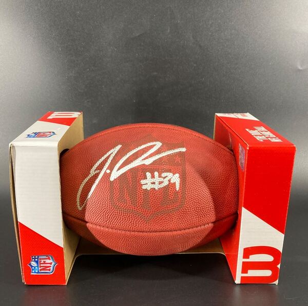 NFL - Commanders Jeremy Reaves Signed Authentic Football with Pro Bowl Logo