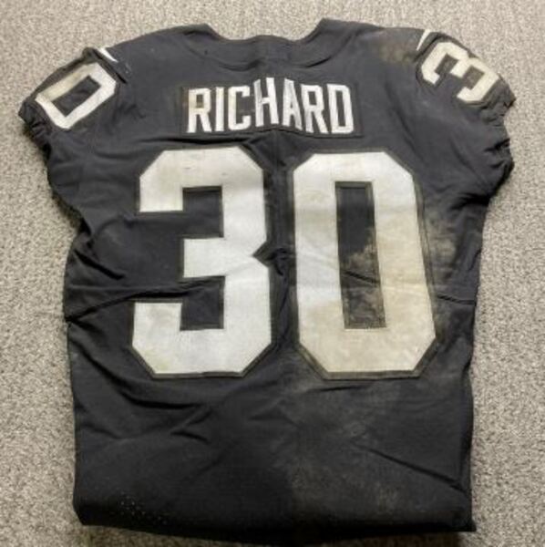 STS - Raiders Jalen Richard Game Worn Jersey (12/24/18) Size 42