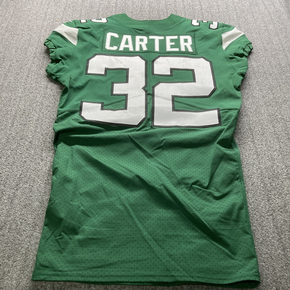 STS Jets Michael Carter Game Used Jersey Size 40 (11/21/21) The