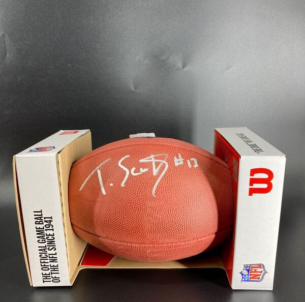 NFL - Bears Tyler Scott signed Authentic football