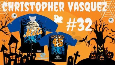 Boo Bash Jersey #32 Christopher Vasquez