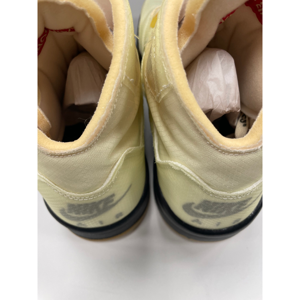 Off-White x Air Jordan 5 Retro 'Fire Red' Sneakers - Size 12