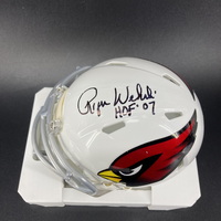 HOF - Cardinals Roger Wehrli Signed Mini Helmet with HOF 07 Inscription