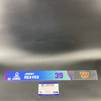 NFL - Commanders Jeremy Reaves 2023 Pro Bowl Games Nameplate Special Edi...