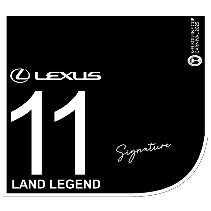 Photo of #11 Land Legend - Joao Moreira Signed Lexus Melbourne Cup Saddlecloth