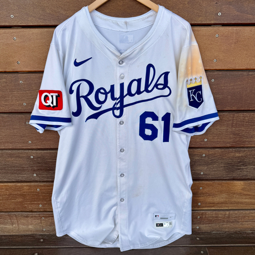 Photo of Game-Used Jersey: Angel Zerpa #61 (TB@KC 6/24/25) - Size 46