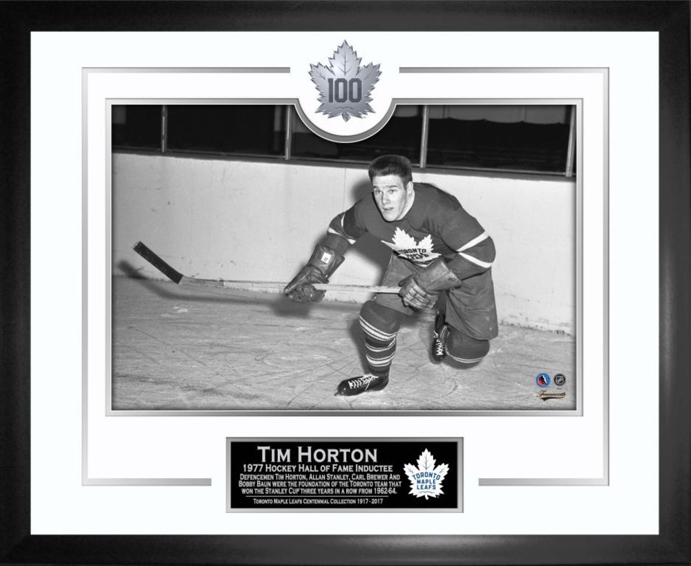 Tim Horton - Framed Leafs 100th Anniversary