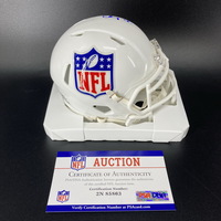 NFL - Dolphins Channing Tindall Signed NFL Shield Mini Helmet