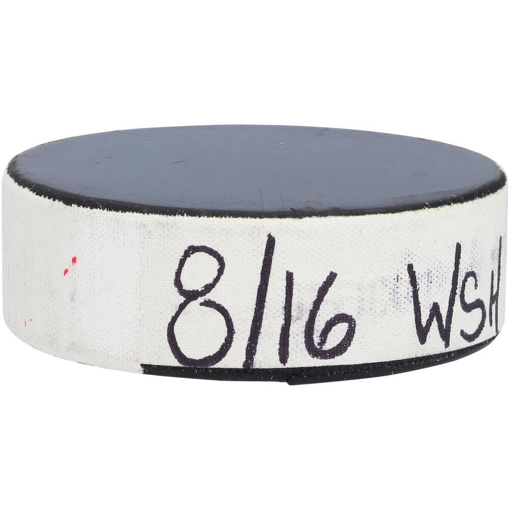 Practice-Used Puck from the Game Between the New York Islanders and Washington Capitals on August 16, 2020
