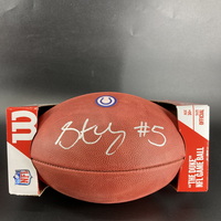 Colts - Stephon Gilmore Signed Authentic Football With Colts Logo