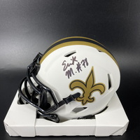NFL - Saints Erik McCoy Signed Lunar Eclipse Mini Helmet