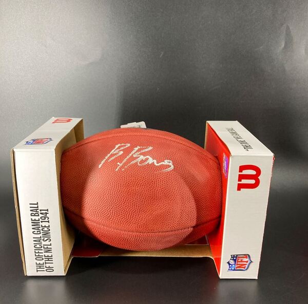 NFL - Raiders Brock Bowers Signed Authentic Football