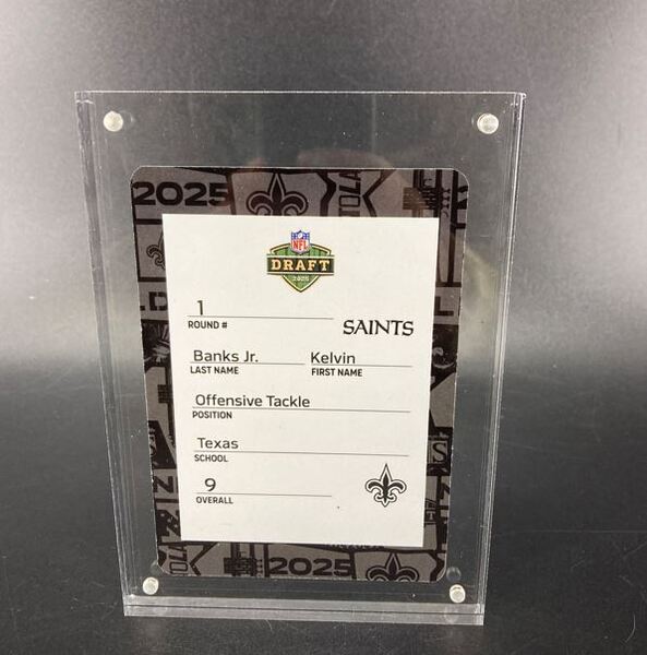 NFL - Saints Kelvin Banks Jr. Special Edition 2025 Draft Card 2 of 2