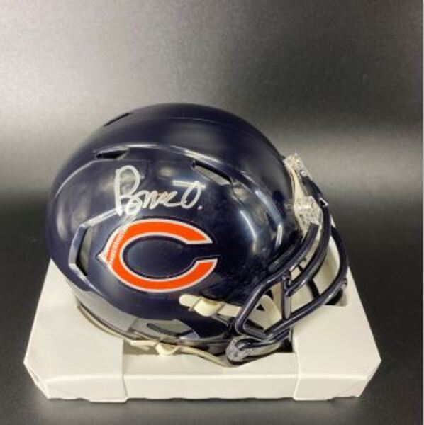 NFL - Bears Rome Odunze Signed Mini Helmet