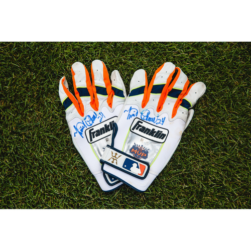 Cabrera Exclusive! Miguel Cabrera Detroit Tigers Autographed Pair of Batting Gloves (MLB AUTHENTICATED)