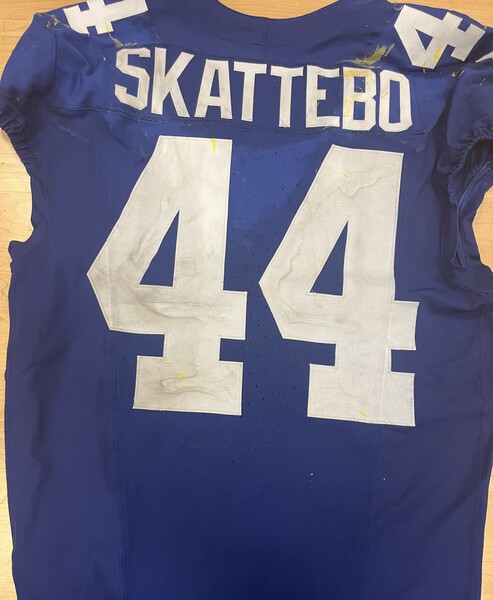 Giants  Skattebo Game-Worn Crucial Catch Jersey 09.28.25