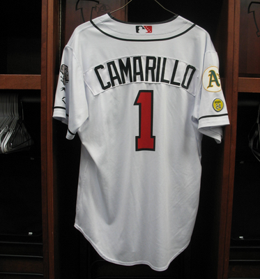 #1 Ali Camarillo / Sahid Valenzuela Size M Lansing Lugnuts - Home White Jersey