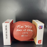 HOF - Chargers Ron Mix Signed Authentic Football