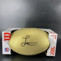 NFL - Colts Laiatu Latu Signed Gold Composite Football
