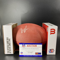 NFL - Giants Wan'Dale Robinson Signed Authentic Football