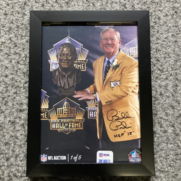 HOF - Colts Bill Polian NFL Auction Exclusive Signed 5x7 Framed Photo In...