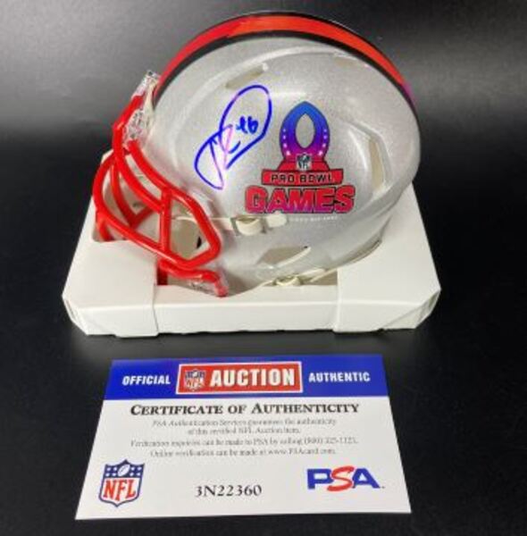 NFL - 49ers Jon Weeks Signed Pro Bowl Games Mini Helmet