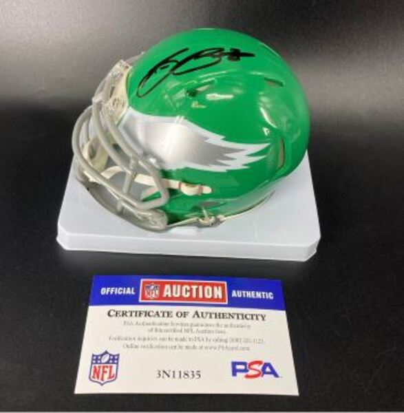 Eagles - Saquon Barkley Signed Mini Helmet