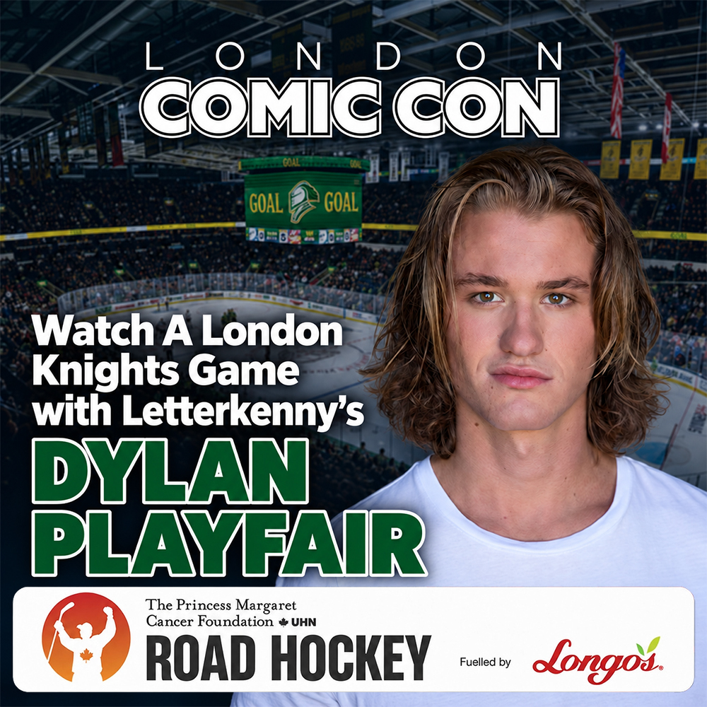 London Knights Game with Letterkenny's Dylan Playfair & London Comic Con Passes