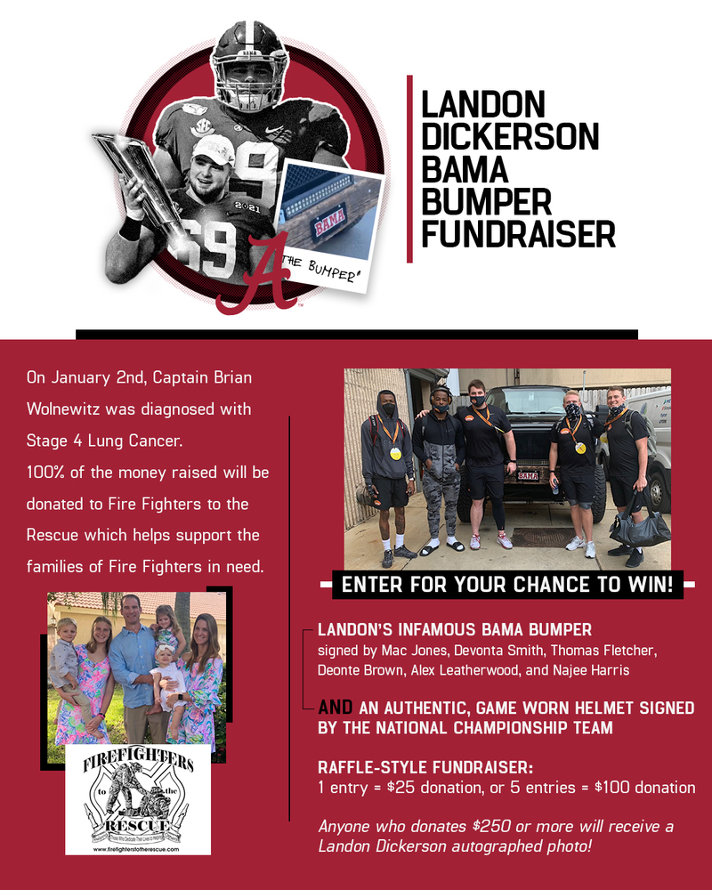 Landon Dickerson Bama Bumper Fundraiser