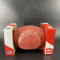 NFL - Broncos Talanoa Hufanga Signed Authentic Football with Pro Bowl Logo