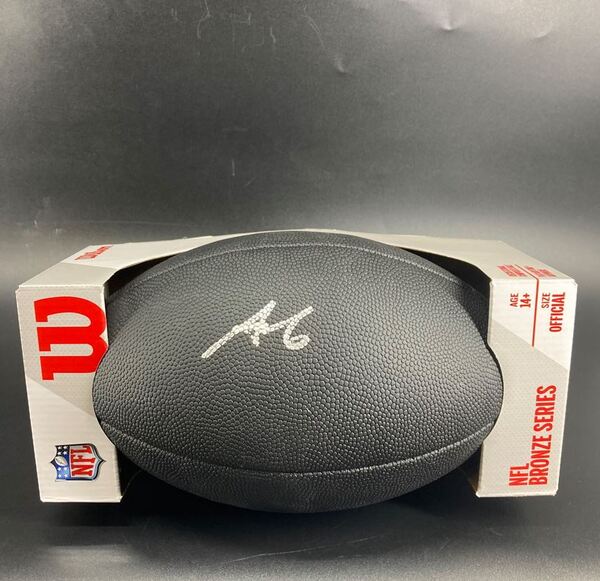 NFL - Panthers Tetairoa McMillan Signed Black Composite Silver Series Fo...