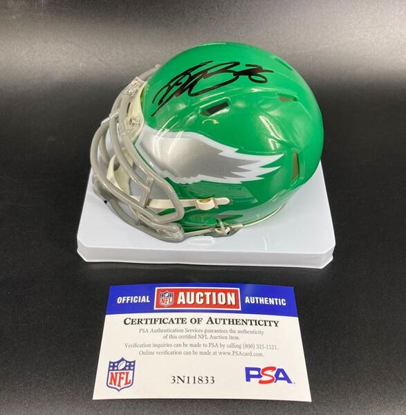 Eagles - Saquon Barkley Signed Mini Helmet