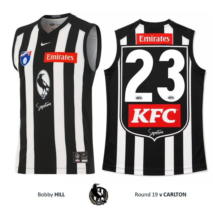Photo of Bobby Hill #23 Collingwood 2026 Retro Guernsey Guernsey