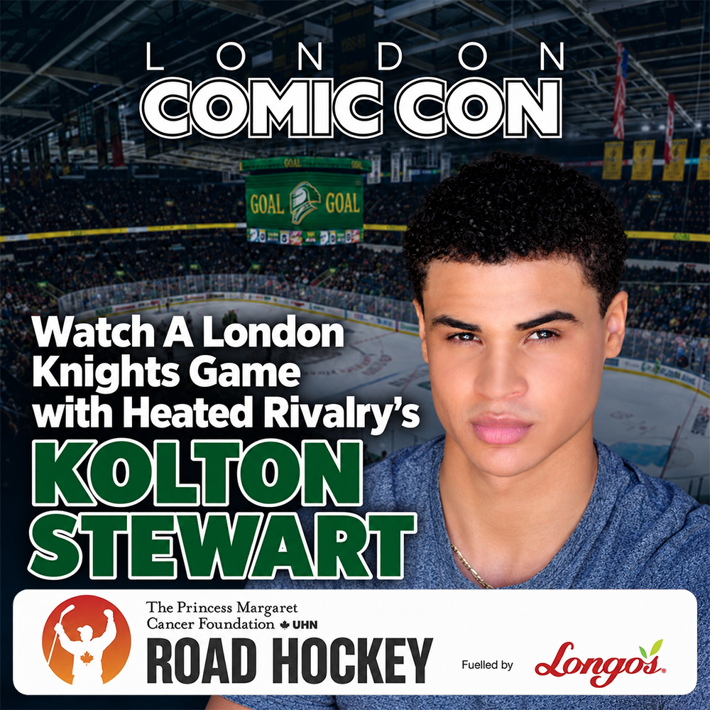 London Knights Game with Heated Rivalry's Kolton Stewart & London Comic Con Passes