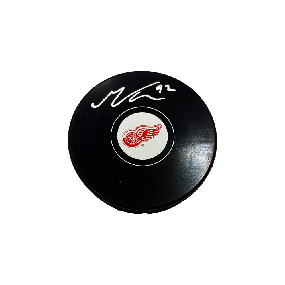 MARCO KASPER Signed Detroit Red Wings Puck