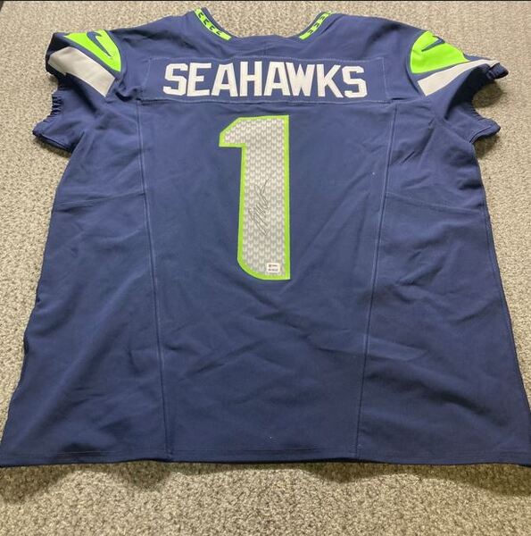 NFL - Seahawks Jalen Milroe Signed #1 Draft Jersey