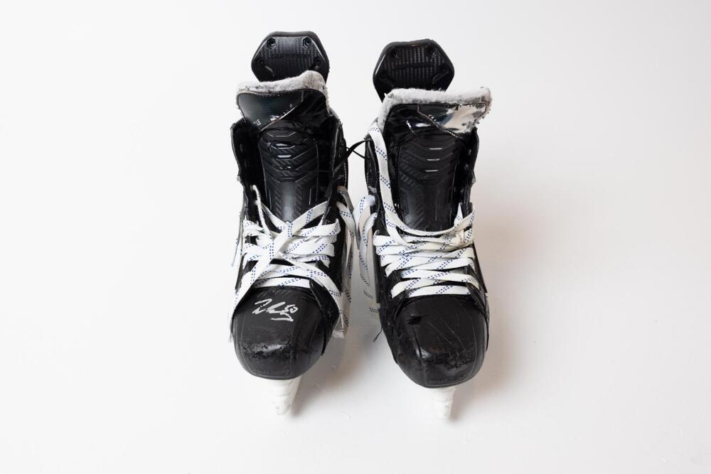Signed and Game-Used Bauer Skates by #50 Will Cuylle - New York Rangers