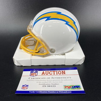 NFL - Chargers Isaiah Spiller signed Chargers Mini Helmet