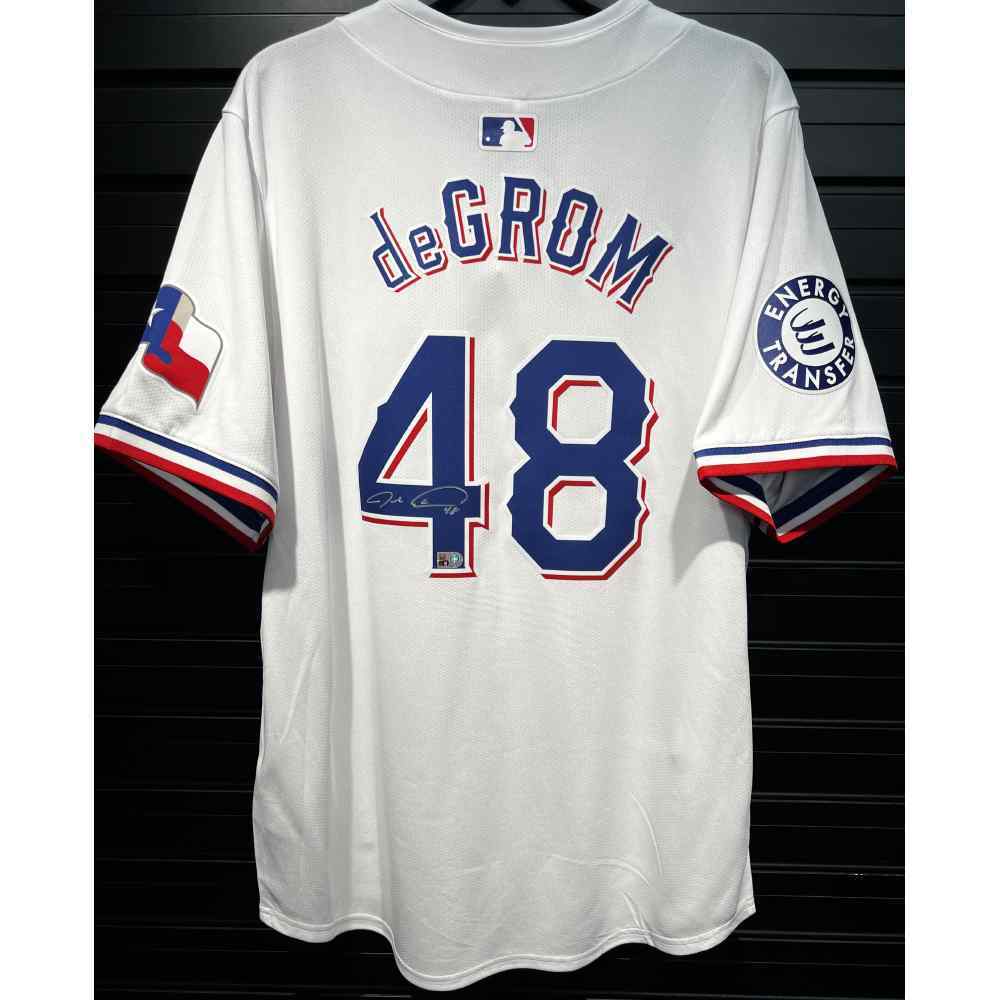 デグロム テキサス レンジャーズ 直筆サイン入りユニフォーム The official auction site of Rangers Auctions | Texas Rangers Auctions