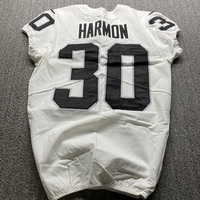 STS - Raiders Duron Harmon Game Worn Jersey (12/24/22) Size 42 With Capt...
