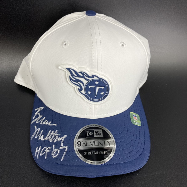 HOF - Titans Bruce Matthews Signed Hat