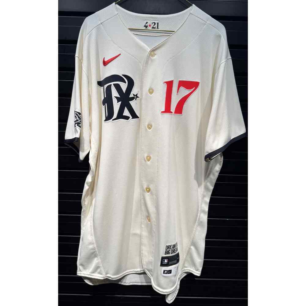 Nathan Eovaldi #17 Texas Rangers Team-Issued 2023 City Connect