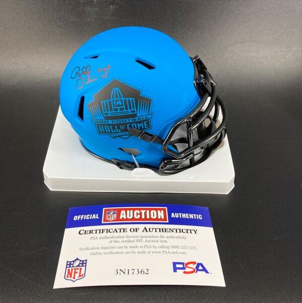 HOF - Colts Bill Polian Signed HOF Rave Mini Helmet