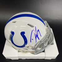 HOF - Colts Dwight Freeney Signed Mini Helmet