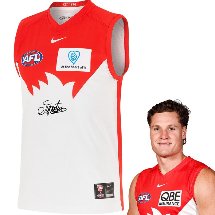 Photo of Hayden McLean #2 Sydney Swans 2025 QBE Charity Guernsey