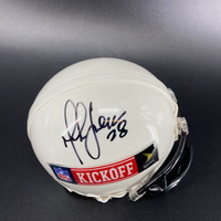 NFL - Rams Marshall Faulk Signed Mini Helmet With Kickoff Logo