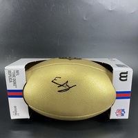 NFL - Seahawks Elijah Arroyo Signed Gold Composite Football