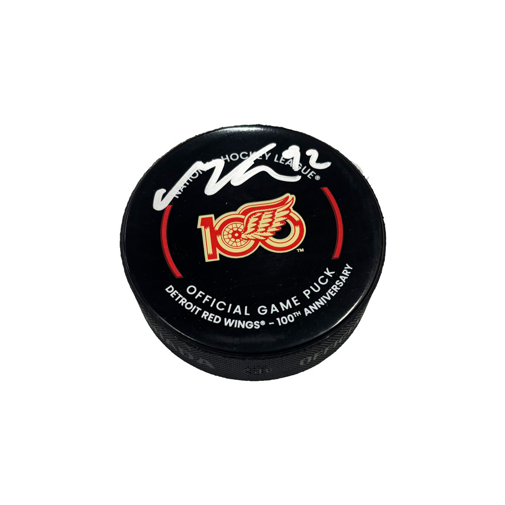 MARCO KASPER Signed Detroit Red Wings Official Game Puck