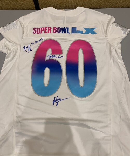 SBLX Jersey signed by American Sign Language Performers Fred Beam, Julia...