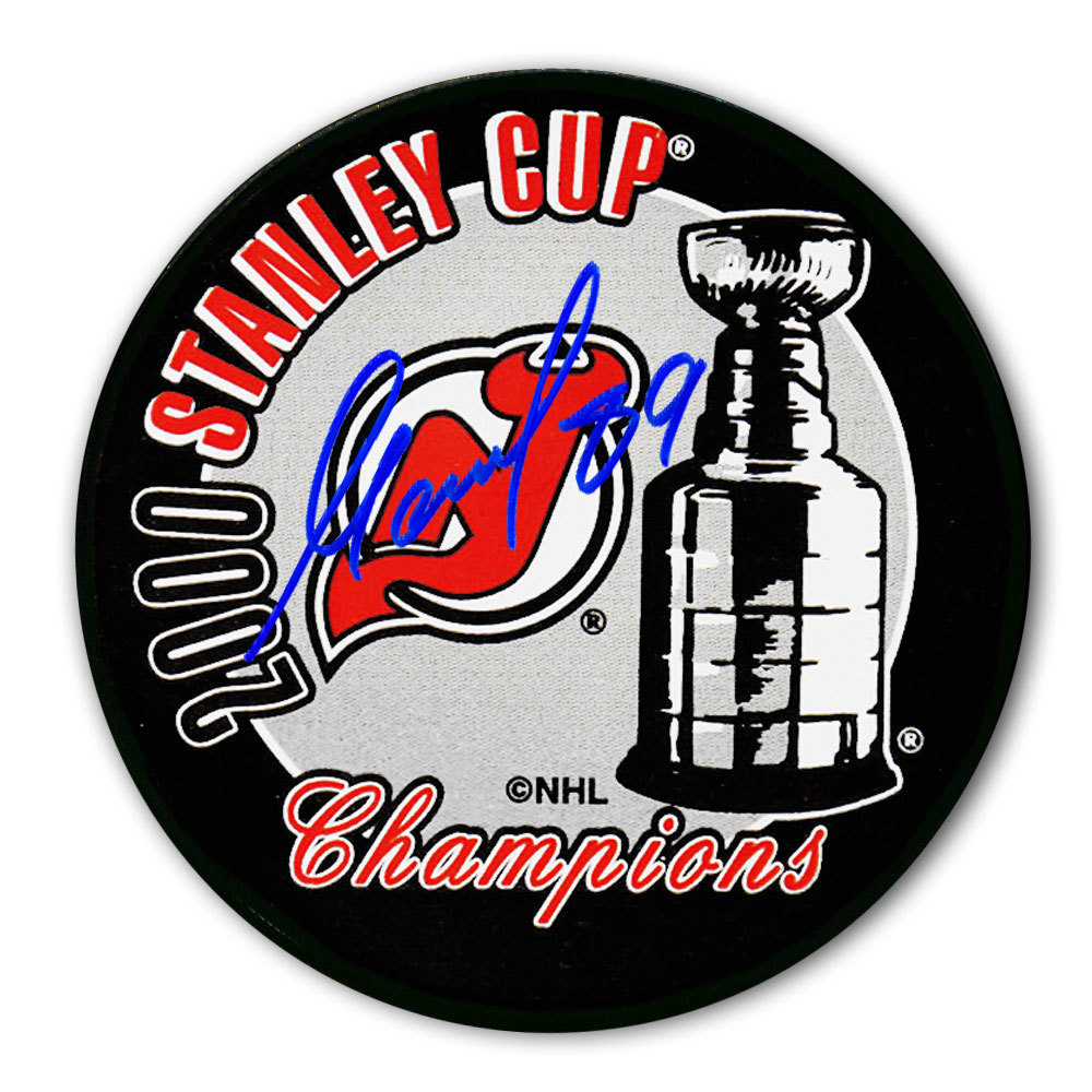 Alexander Mogilny New Jersey Devils 2000 Stanley Cup Champions Autographed Puck